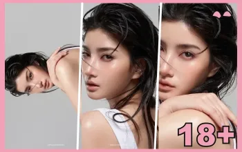 รูปปก เมเบิ้ล สิริวลี คอลลาจ 3 ภาพ พร้อมสัญลักษณ์ 18+