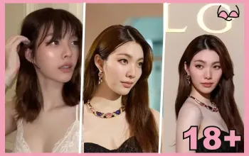 รูปปกบทความ ออม กรณ์นภัส แบบคอลลาจ 3 ภาพ พร้อมสัญลักษณ์ 18+