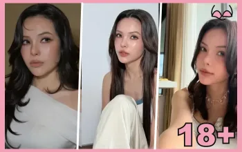 รูปปก ซอนญ่า ศรัณย์ภัทร์ คอลลาจ 3 ภาพ พร้อมสัญลักษณ์ 18+